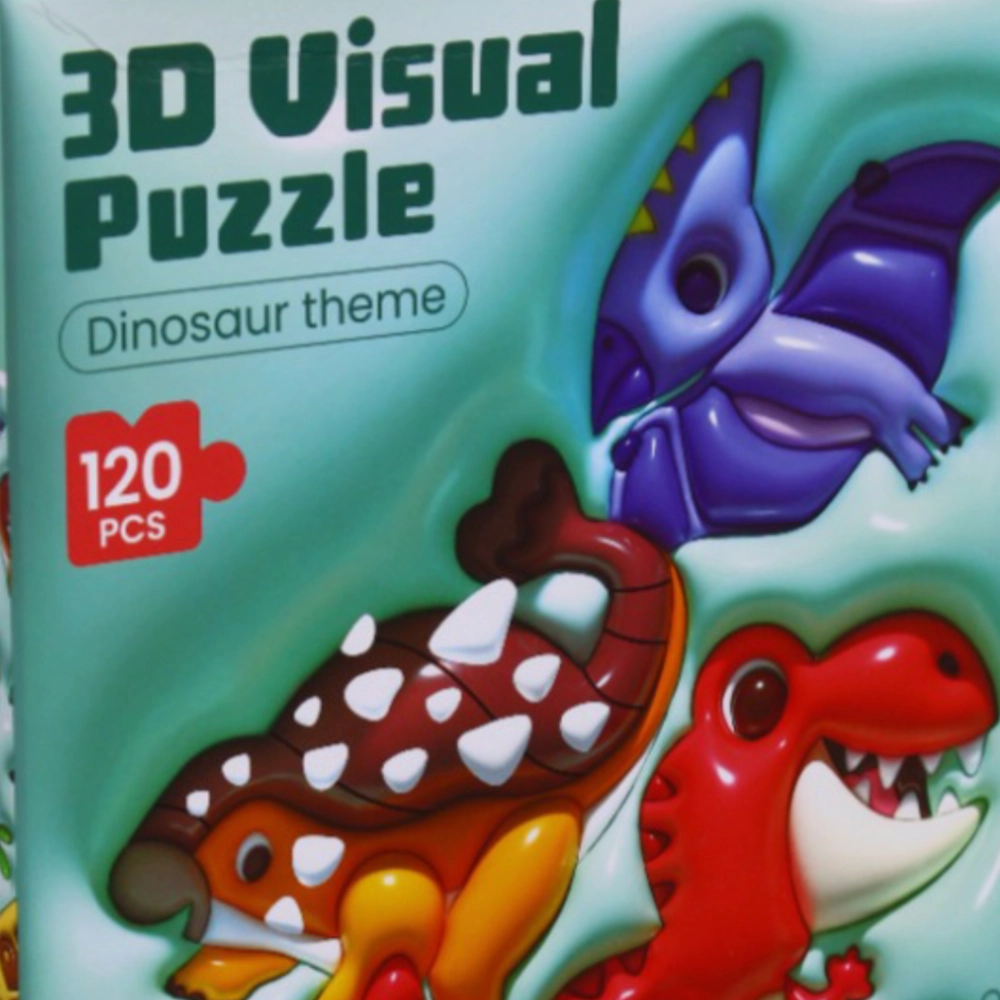 3-D Visual Puzzle - Dinosaur Theme