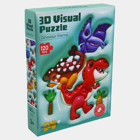 3-D Visual Puzzle - Dinosaur Theme