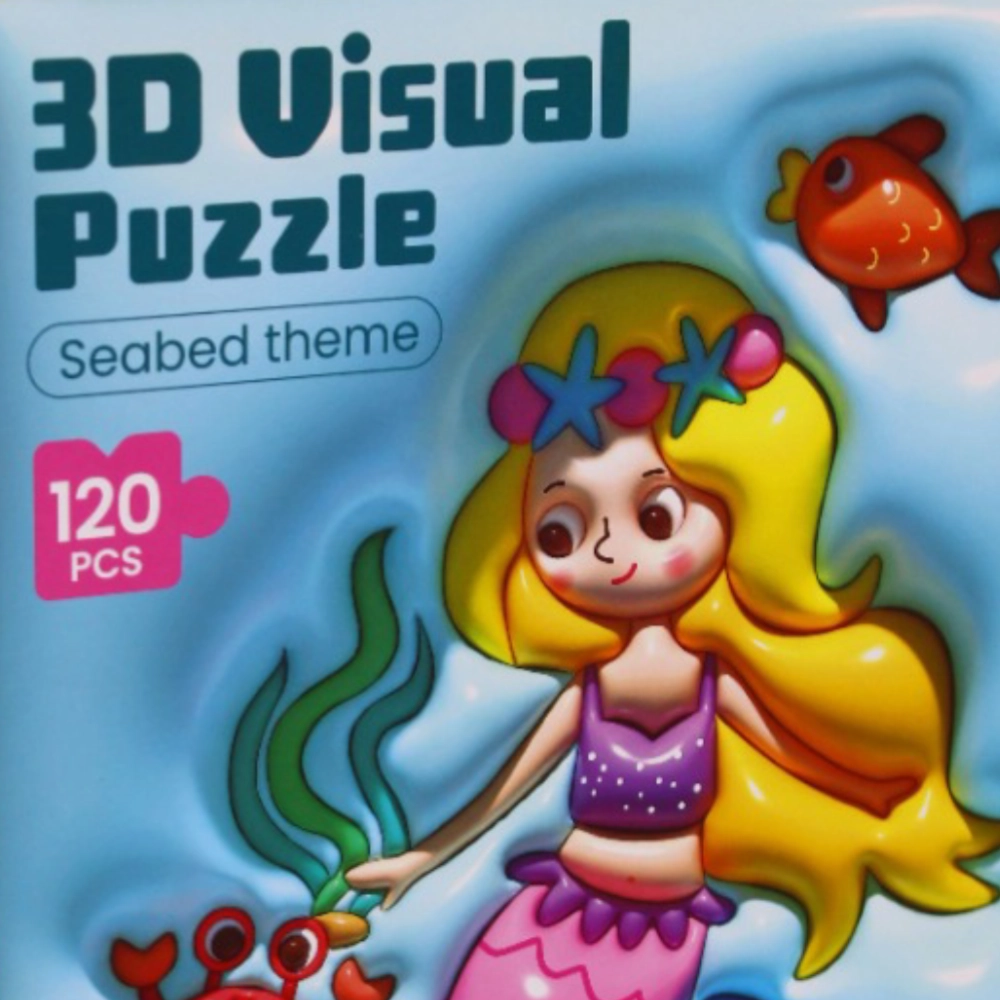 3-D Visual Puzzle - Seabed Theme