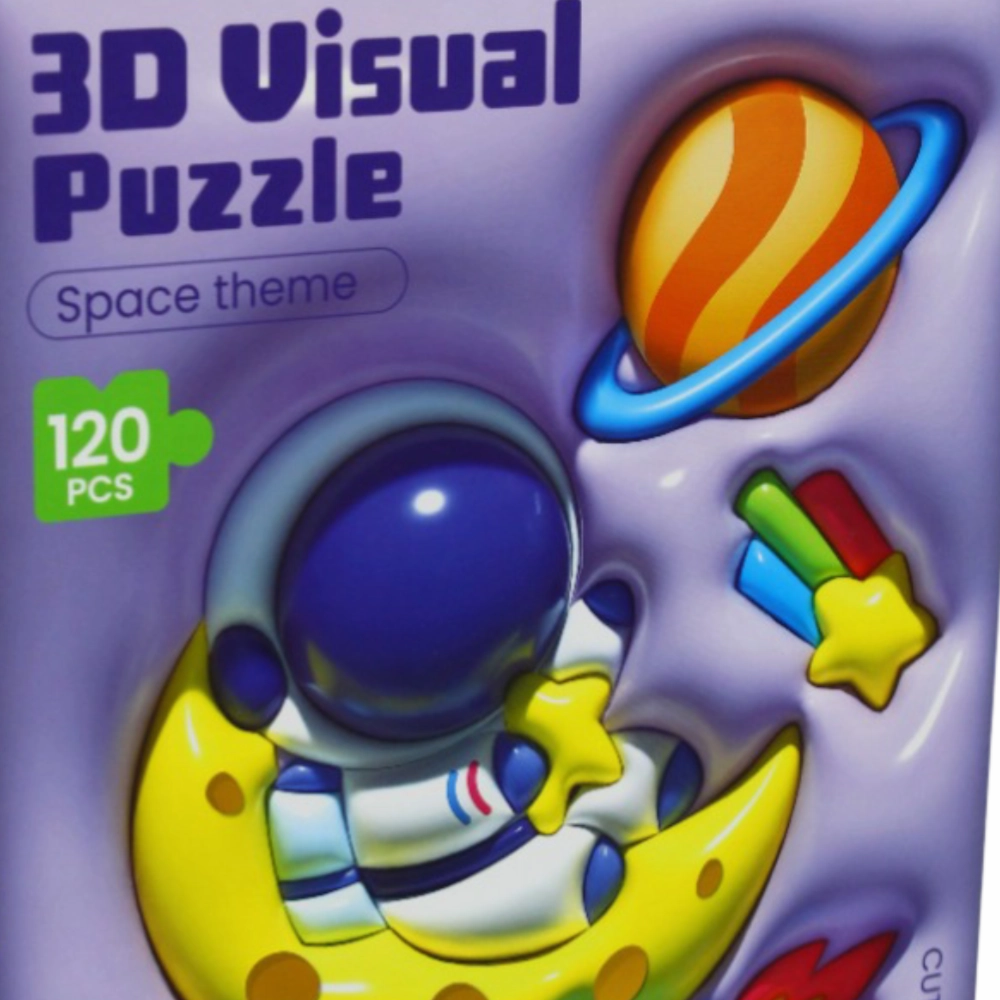 3-D Visual Puzzle - Space Theme