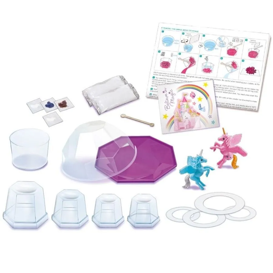 4M - Magical Unicorn Crystal Terrarium Crystal Growing Kit