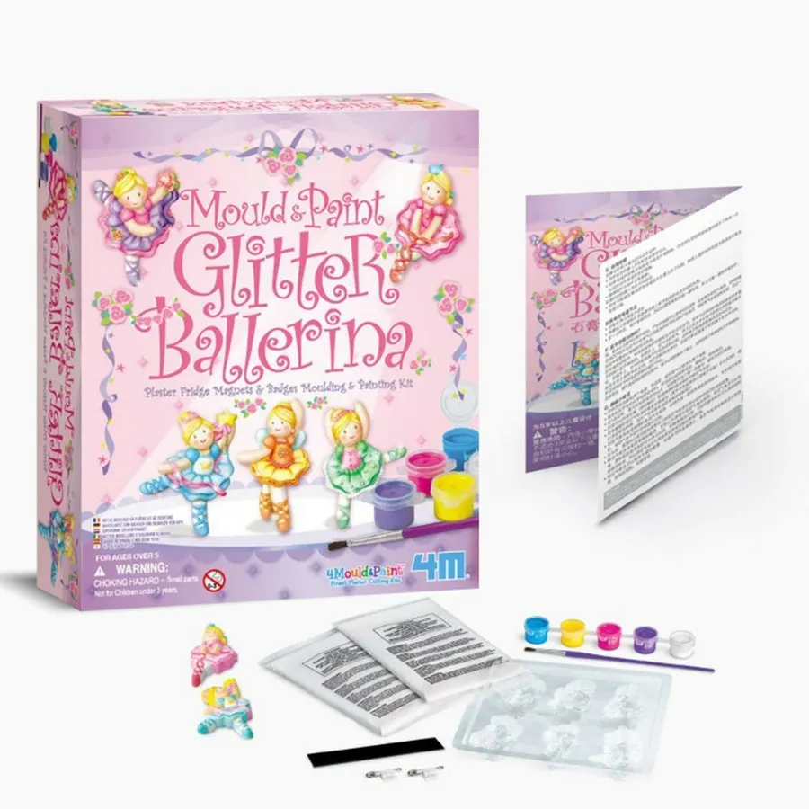 4M - Mould and Paint Glitter: Ballerina