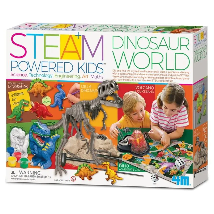 4M - STEAM Powered Kids: Dinosaur World Art and Science Kit
