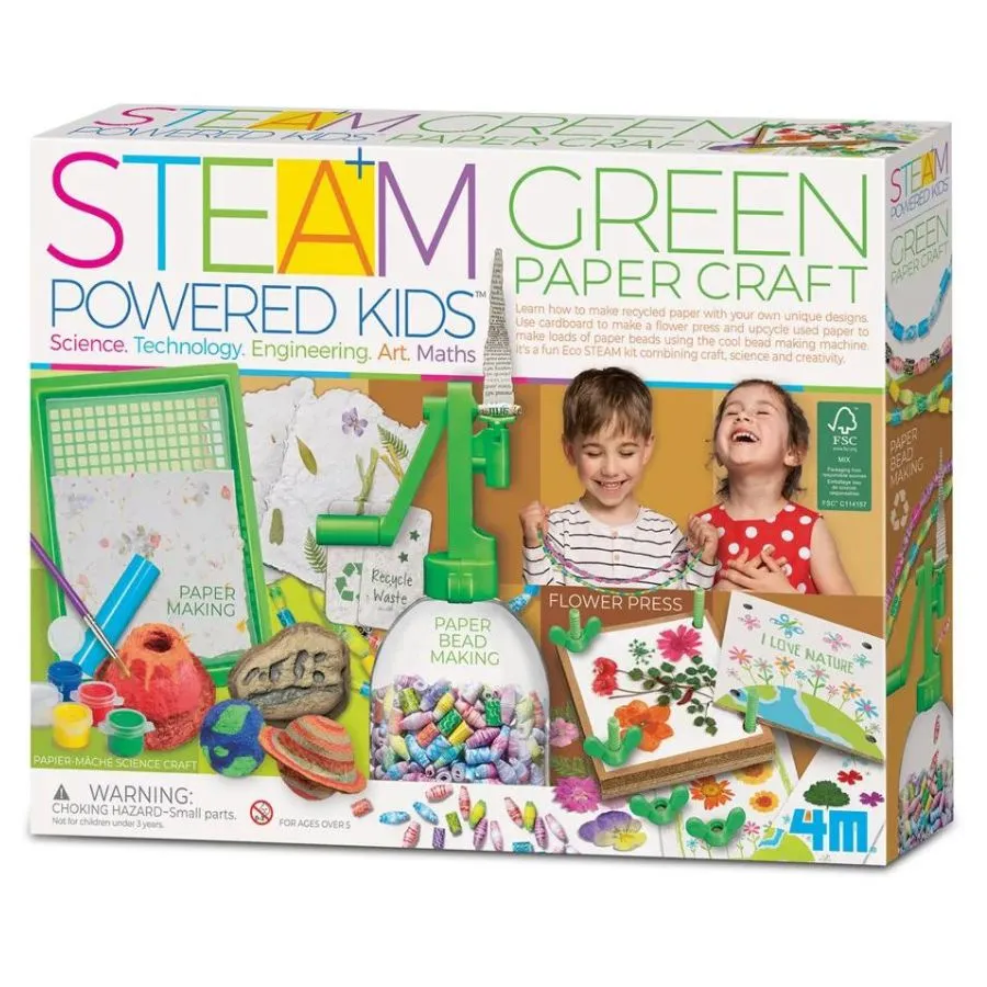 4M - STEAM Powered Kids: Green Paper Craft Kit