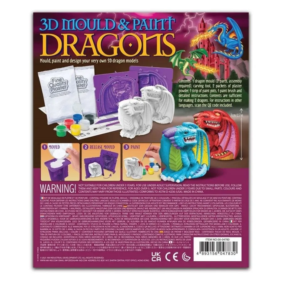4M Toys - 3D Mould and Paint Dragons
