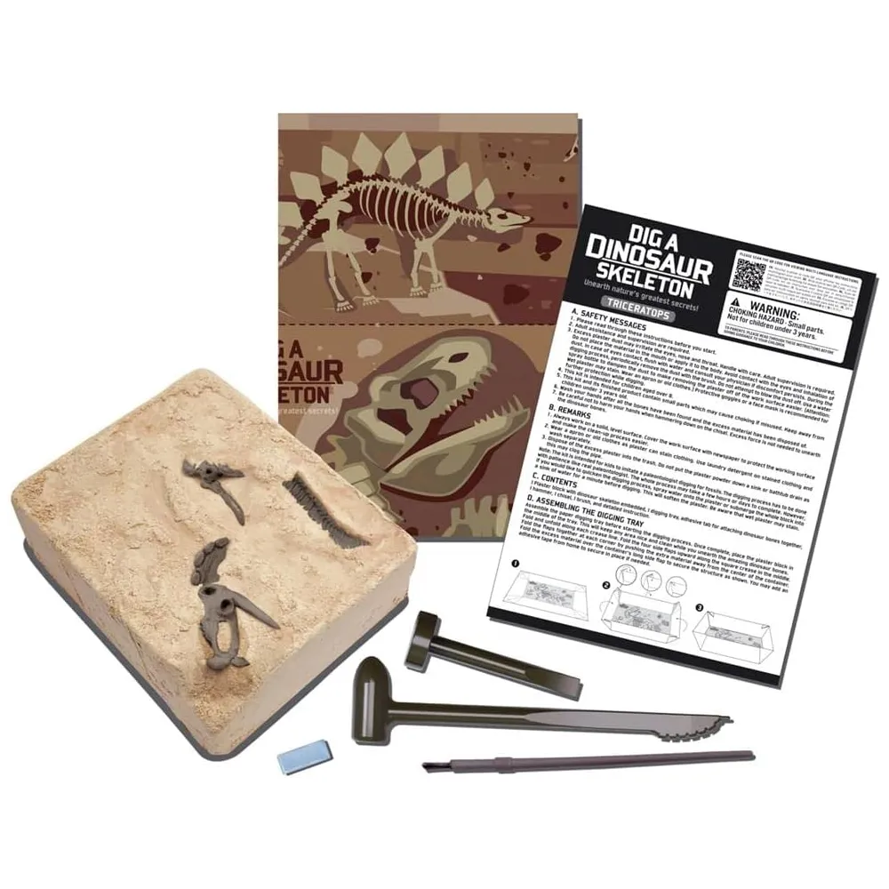 4m Toys Dig A Dinosaur - Triceratops