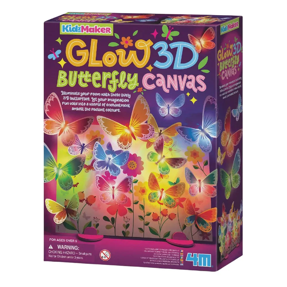 4m Toys Glow 3D Butterfly Canvas