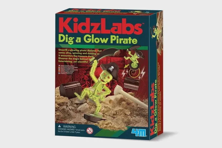 4m Toys KidzLabs - Dig a Glow Pirate