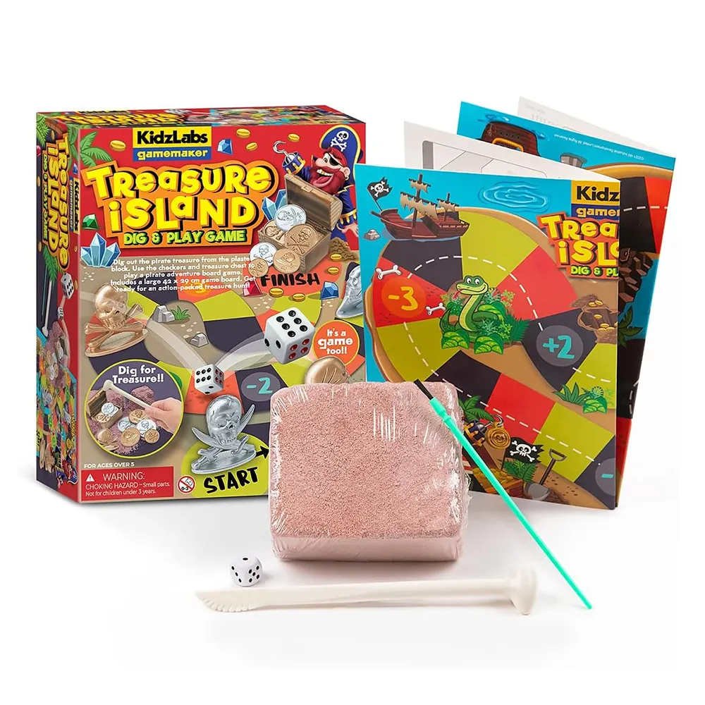 4m Toys KidzLabs Gamemaker - Treasure Island Dig and Play