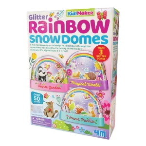 4m Toys KidzMaker - Glitter Rainbow Snowdomes