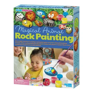 4m Toys KidzMaker - Magical Animal Rock Painting