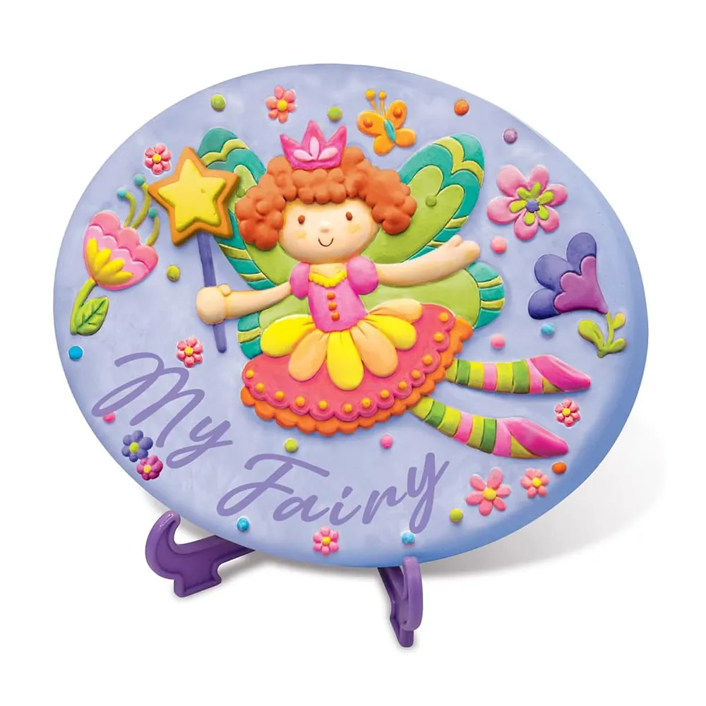 4m Toys KidzMaker - Paint Your Own Terracotta Fairy Garden Stone