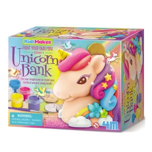 4m Toys KidzMaker - Paint Your Own Unicorn Bank