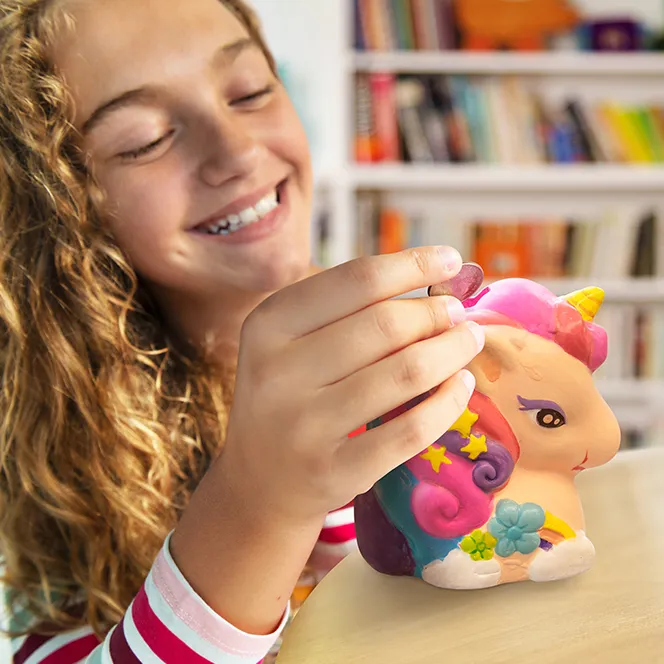4m Toys KidzMaker - Paint Your Own Unicorn Bank