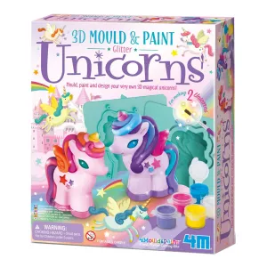 4m Toys Mould & Paint - 3D Glitter Unicorns