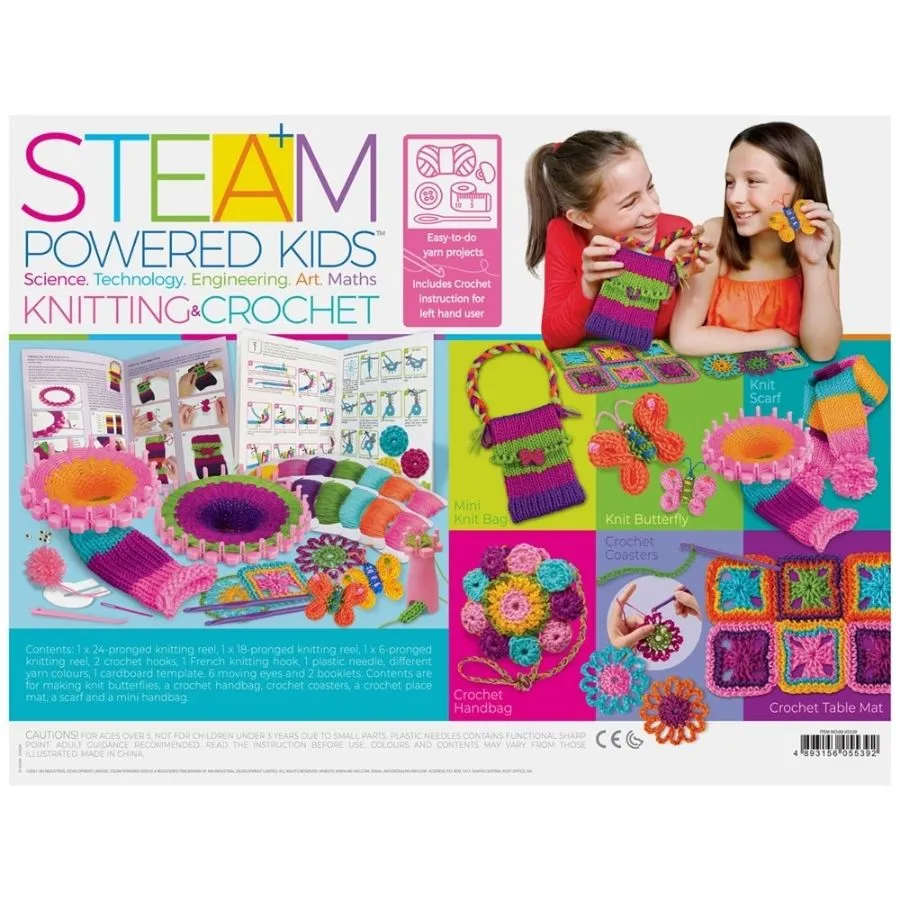 4M Toys - STEAM Powered Kids Knitting and Crochet Craft Kit