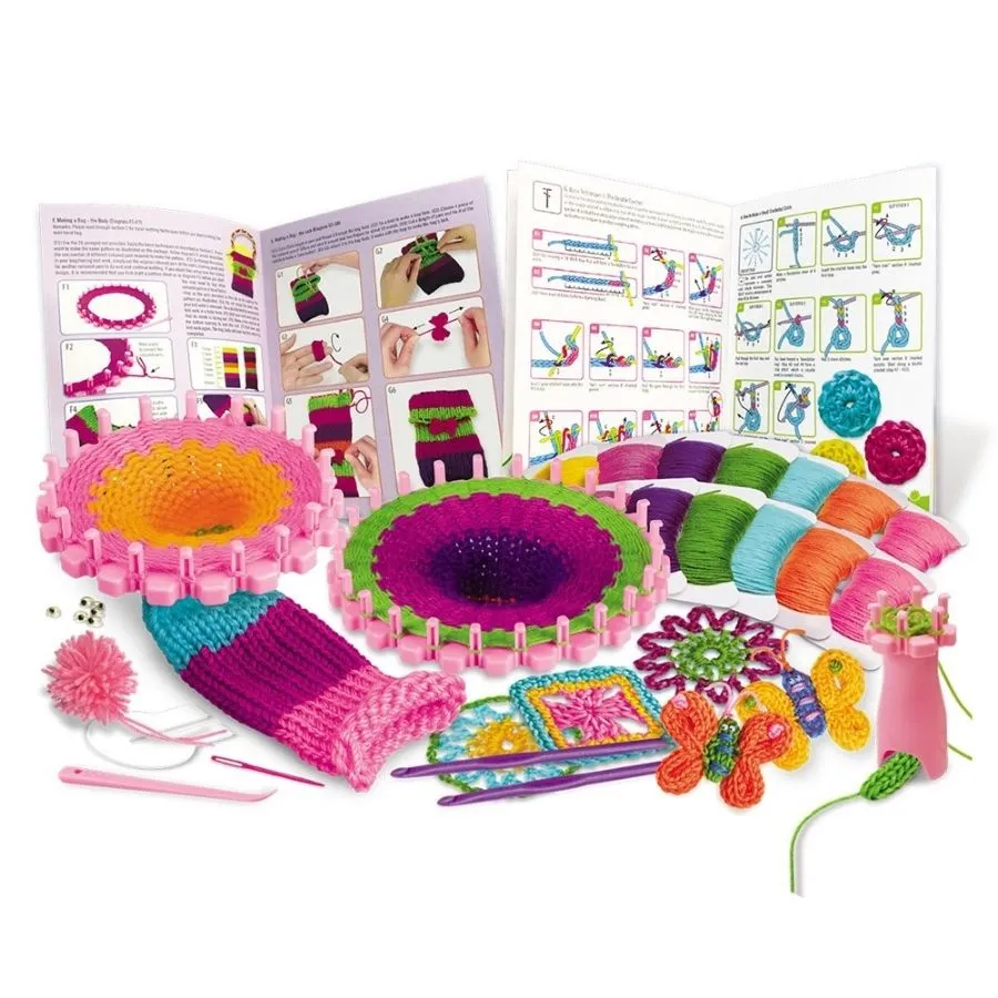 4M Toys - STEAM Powered Kids Knitting and Crochet Craft Kit