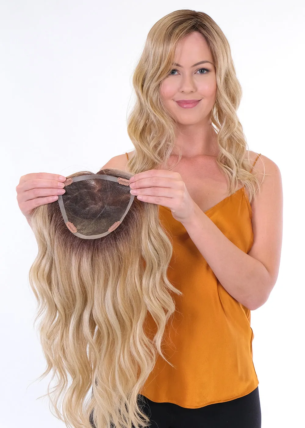 Accessories_Belle Tress_Wigs Premium 100% Handmade Topper Wave 18"