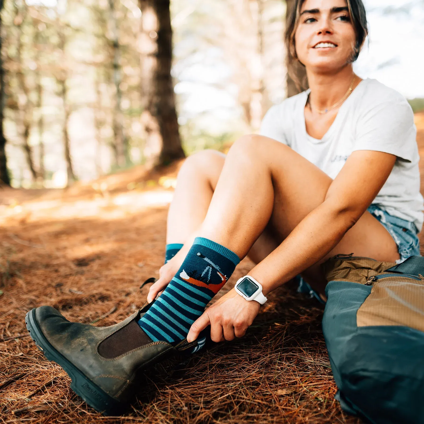 Accessories_Darn Tough Vermont_Accessories Sock Women's Animal Haus Crew Lightweight Sock