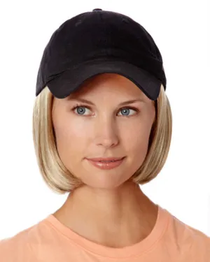 Accessories_Henry Margu_Wigs Hats with Hair Shorty Hat Black