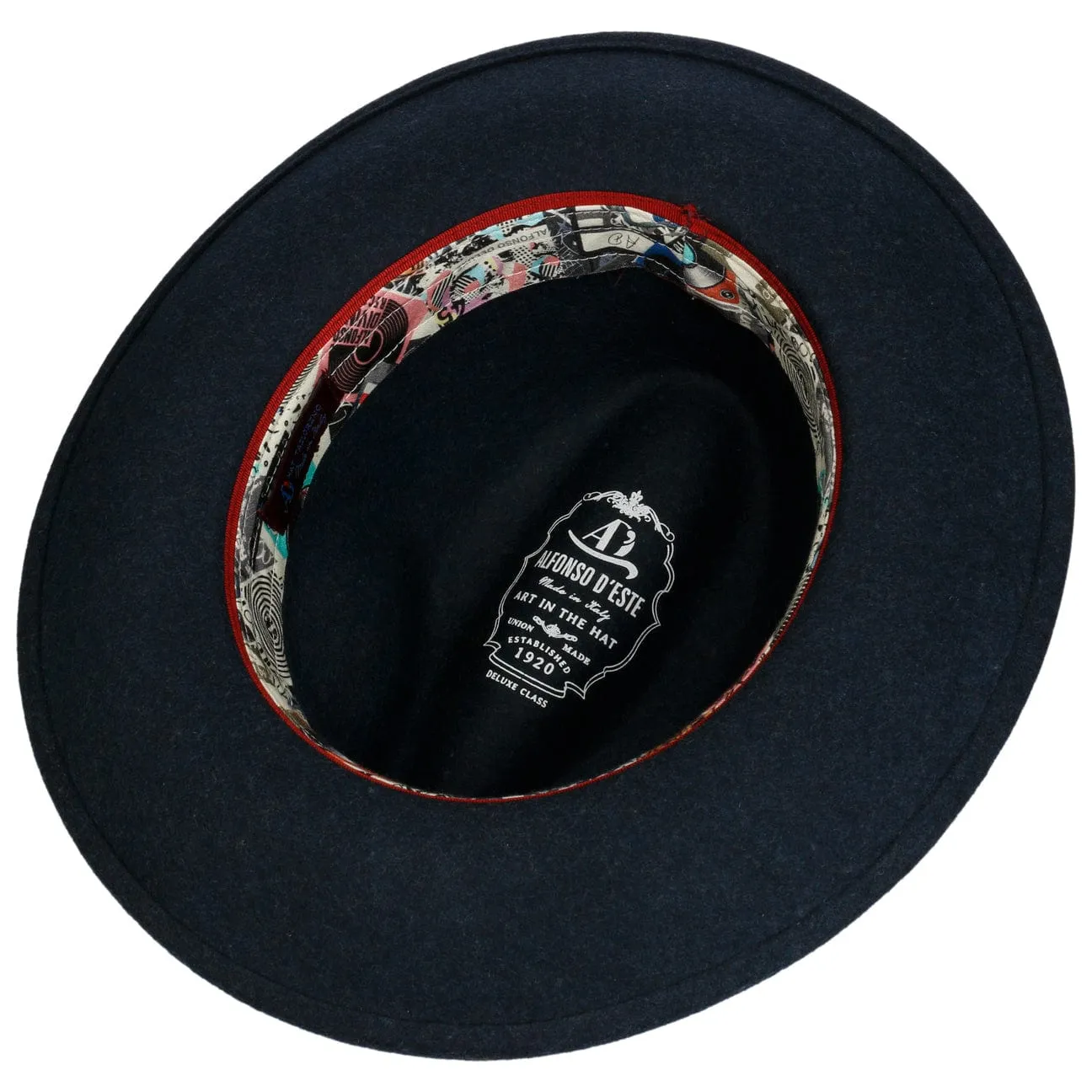 Alfonso D´Este Hats Candesto Fedora Wool Hat by Alfonso D'Este
