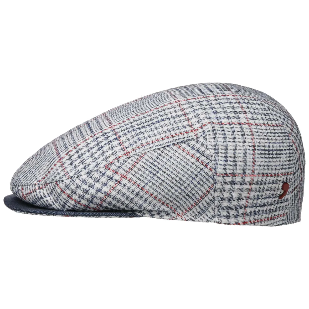 Alfonso D´Este Hats Colino Check Flat Cap by Alfonso D'Este