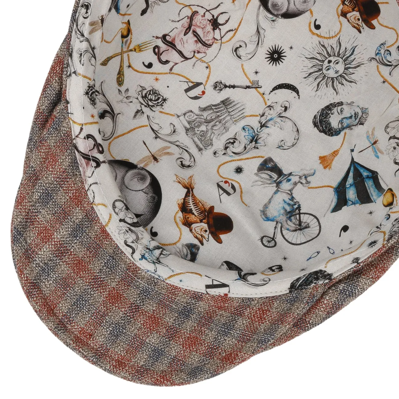 Alfonso D´Este Hats Hellerson Merino Silk Flat Cap by Alfonso D'Este