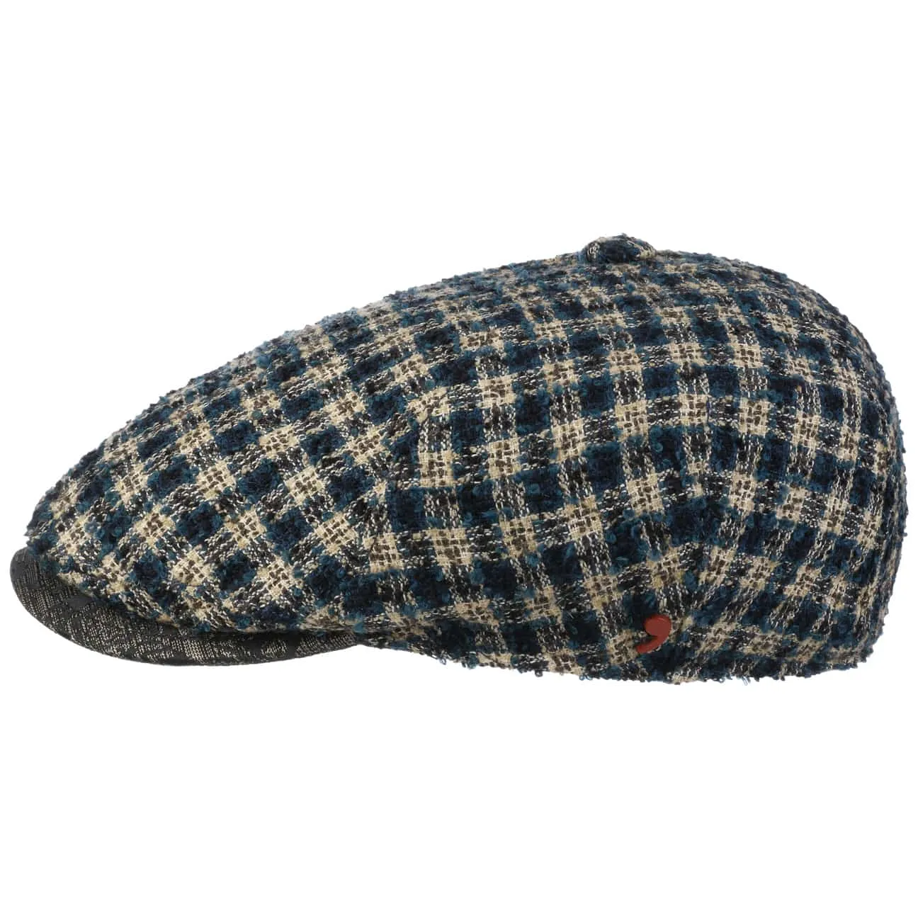 Alfonso D´Este Hats Landio Boucle Check Flat Cap by Alfonso D'Este