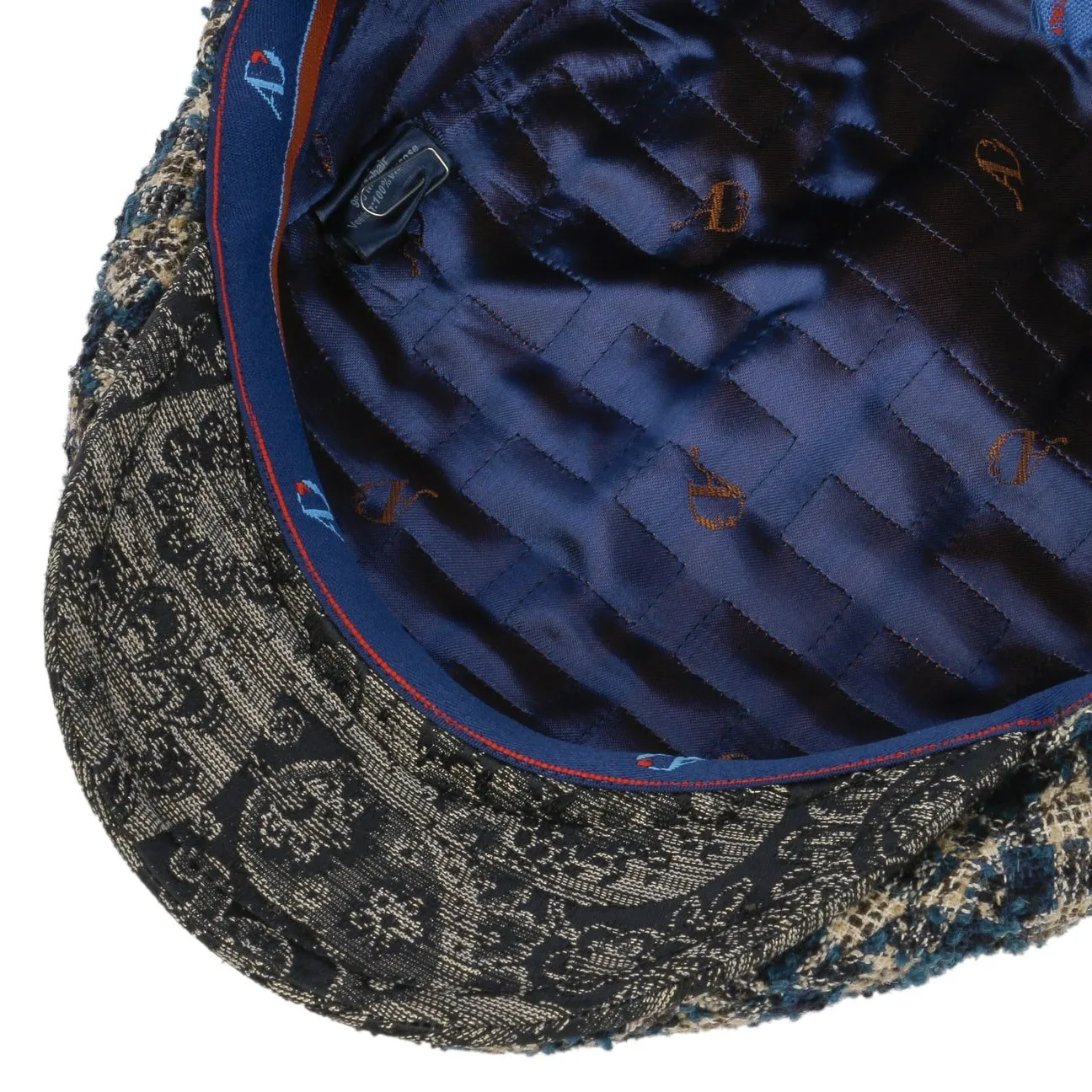 Alfonso D´Este Hats Landio Boucle Check Flat Cap by Alfonso D'Este