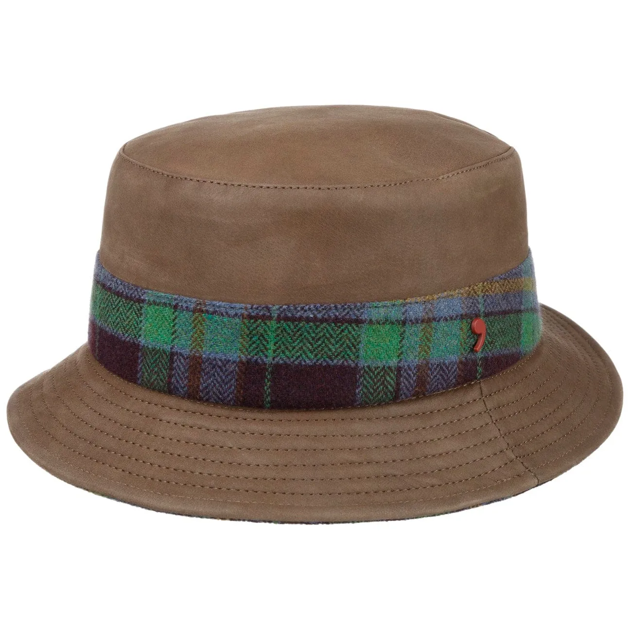 Alfonso D´Este Hats Max Bucket Leather Hat by Alfonso D'Este