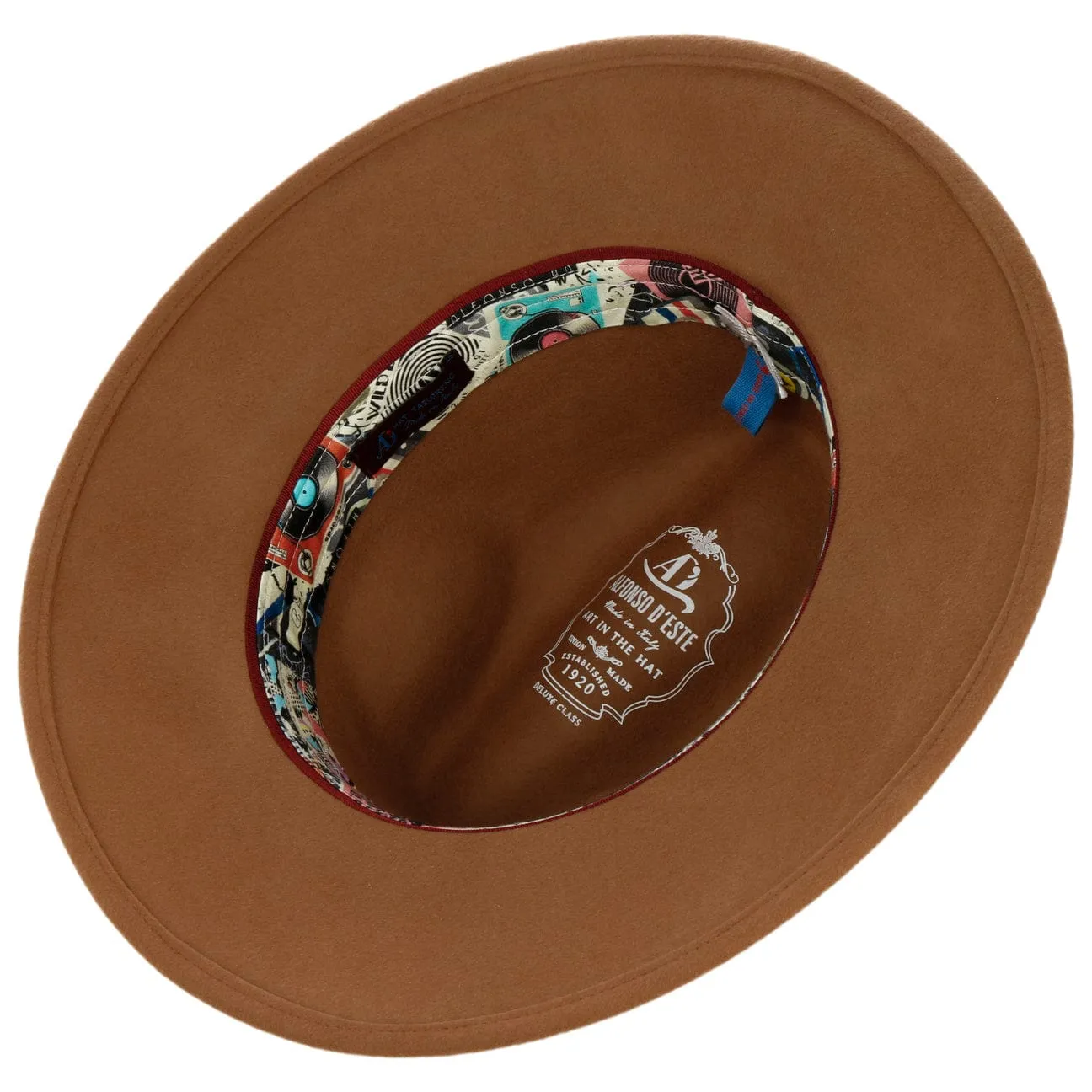 Alfonso D´Este Hats Paisley Crown Wool Hat by Alfonso D'Este