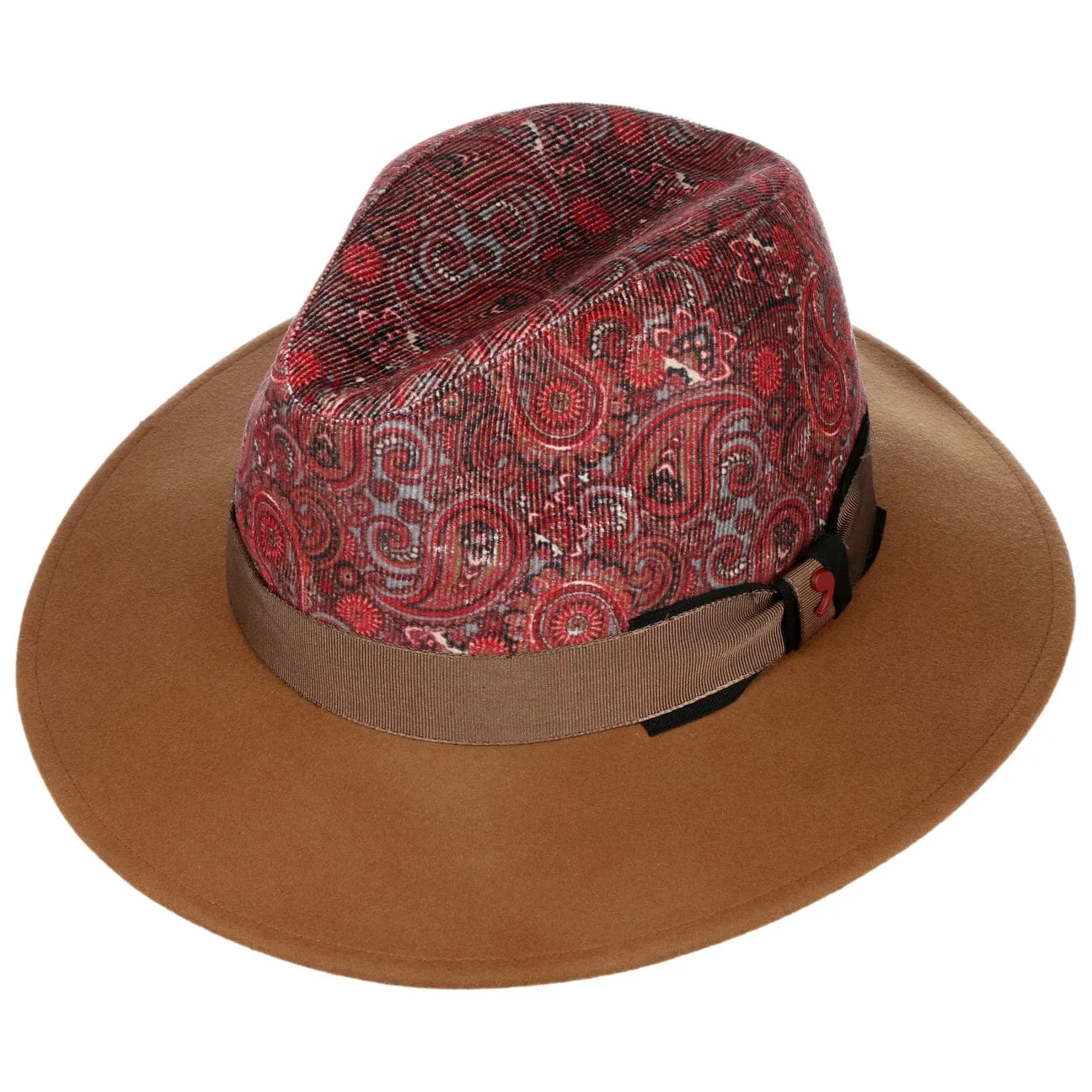 Alfonso D´Este Hats Paisley Crown Wool Hat by Alfonso D'Este