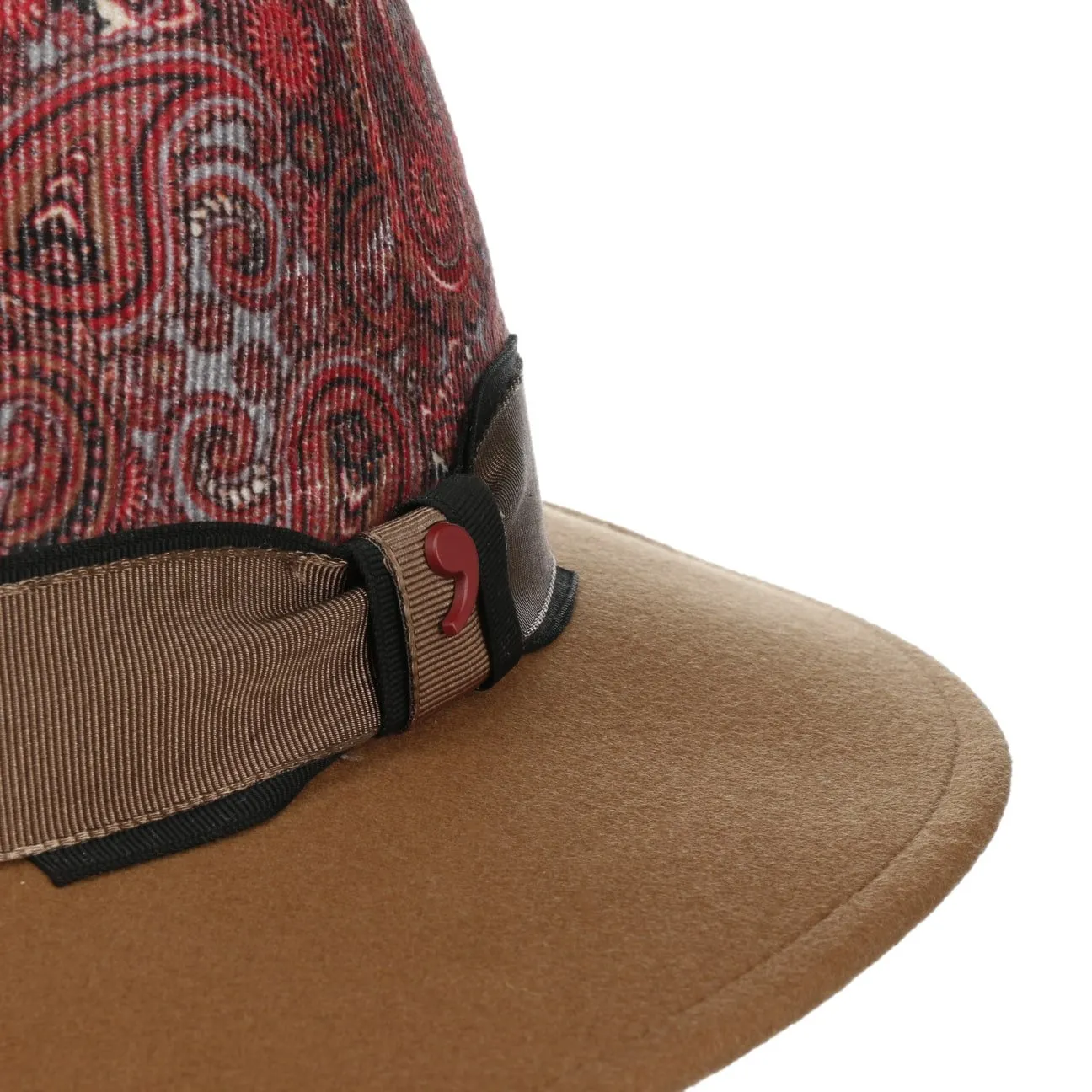 Alfonso D´Este Hats Paisley Crown Wool Hat by Alfonso D'Este