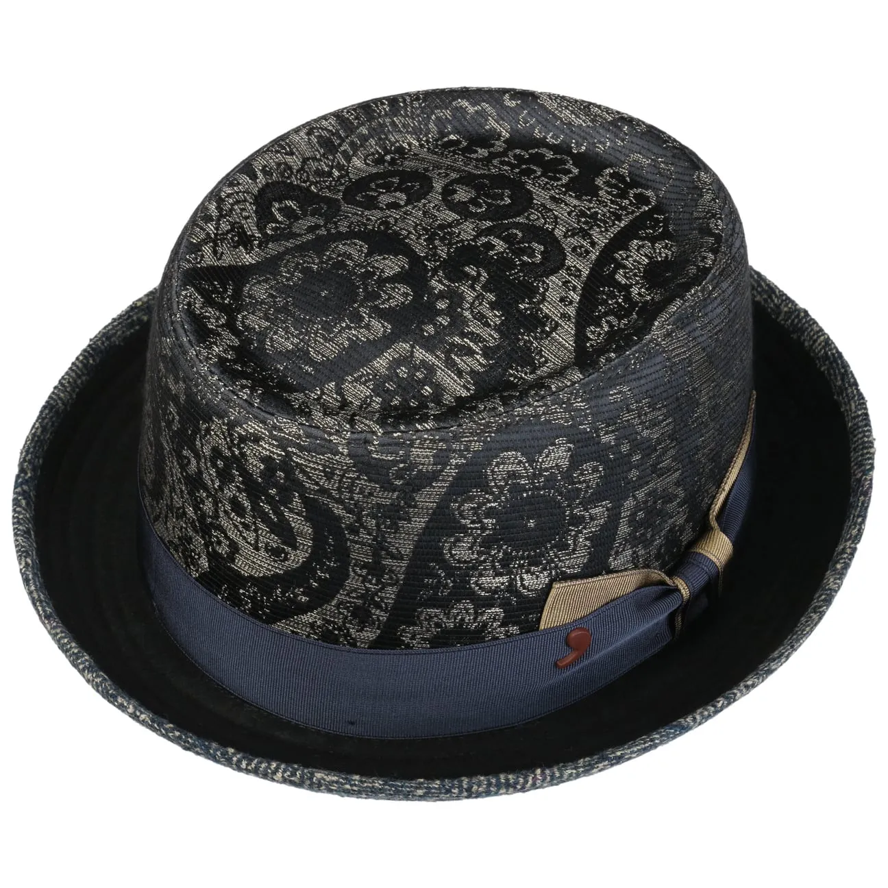Alfonso D´Este Hats Paisley Pork Pie Cloth Hat by Alfonso D'Este