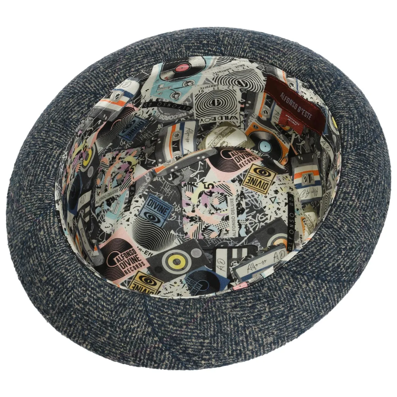 Alfonso D´Este Hats Paisley Pork Pie Cloth Hat by Alfonso D'Este
