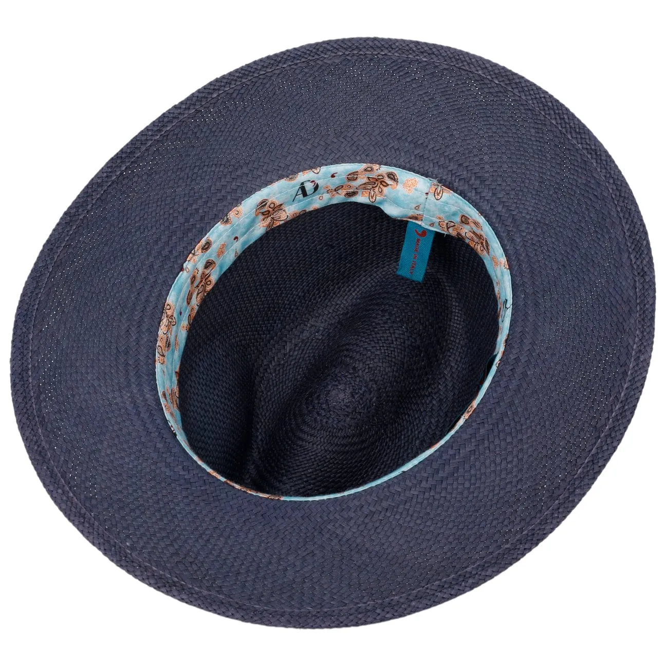 Alfonso D´Este Hats Palcanto Panama Brim Linen Hat by Alfonso D'Este
