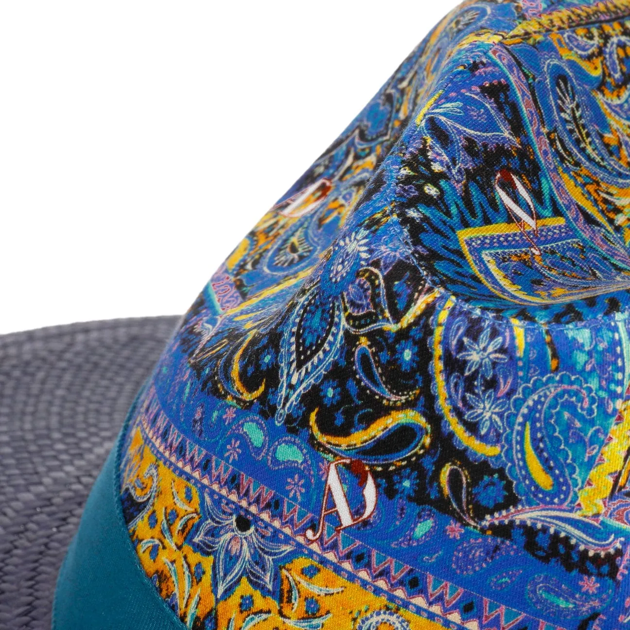 Alfonso D´Este Hats Palcanto Panama Brim Linen Hat by Alfonso D'Este