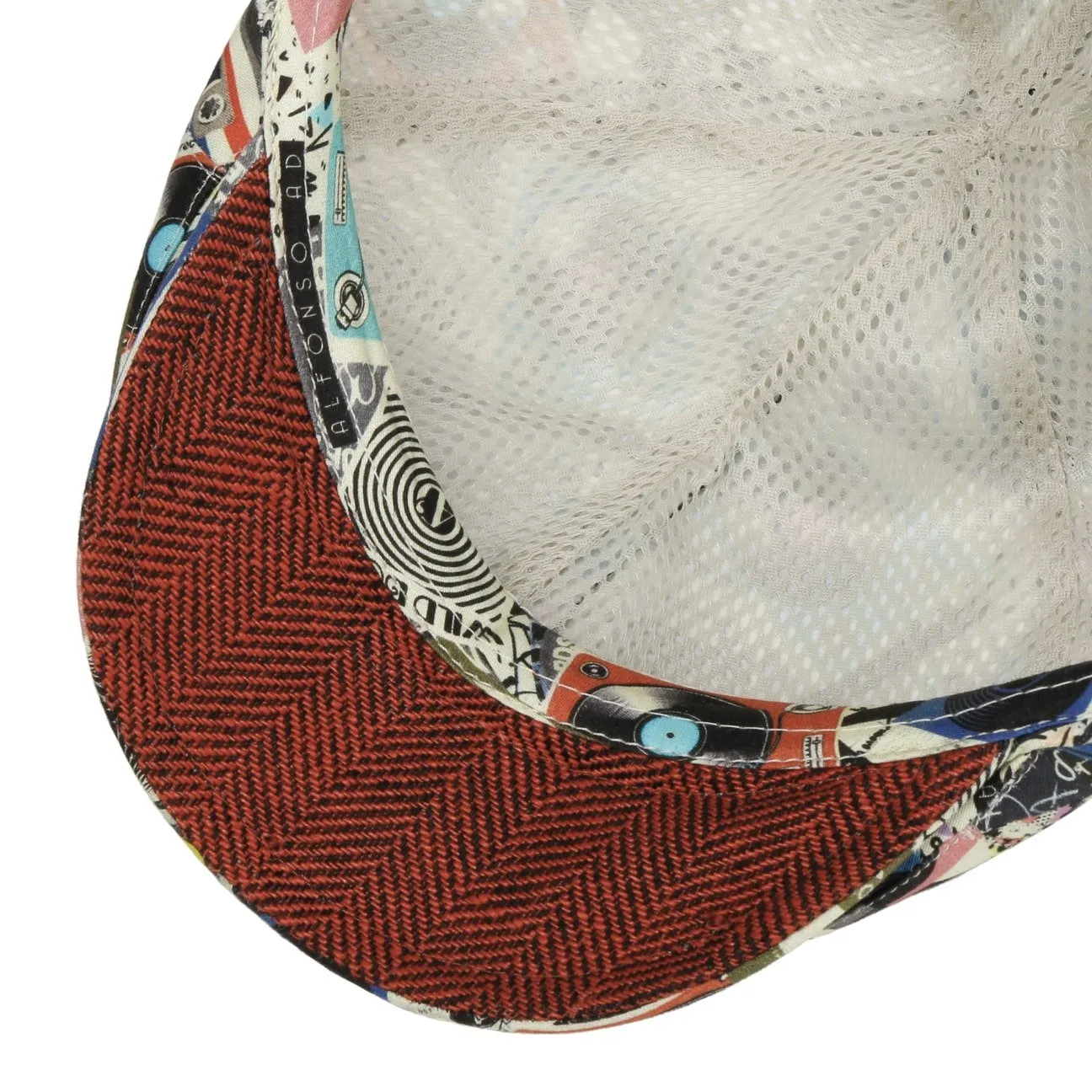 Alfonso D´Este Hats Retro Music Flat Cap by Alfonso D'Este