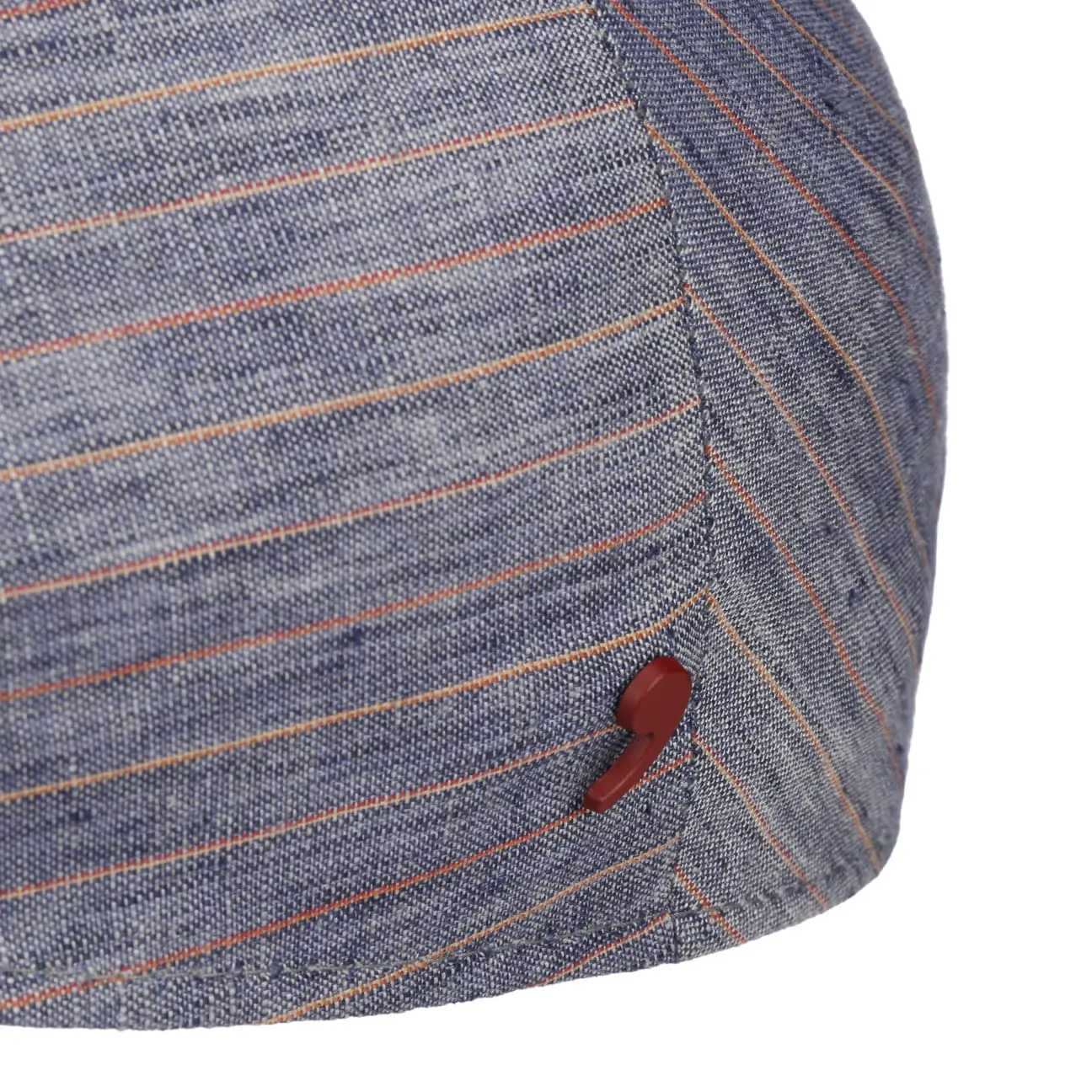 Alfonso D´Este Hats Twotone Stripes Linen Flat Cap by Alfonso D'Este