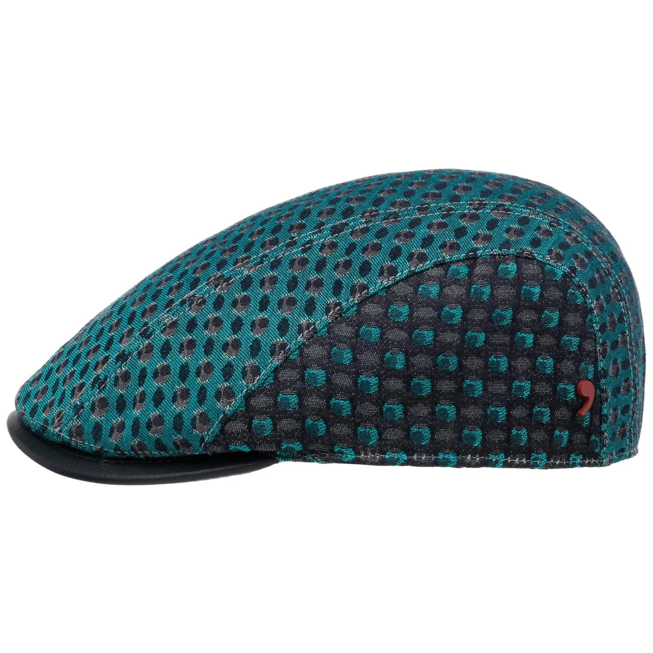 Alfonso D´Este Hats Yellowblue Flat Cap by Alfonso D'Este