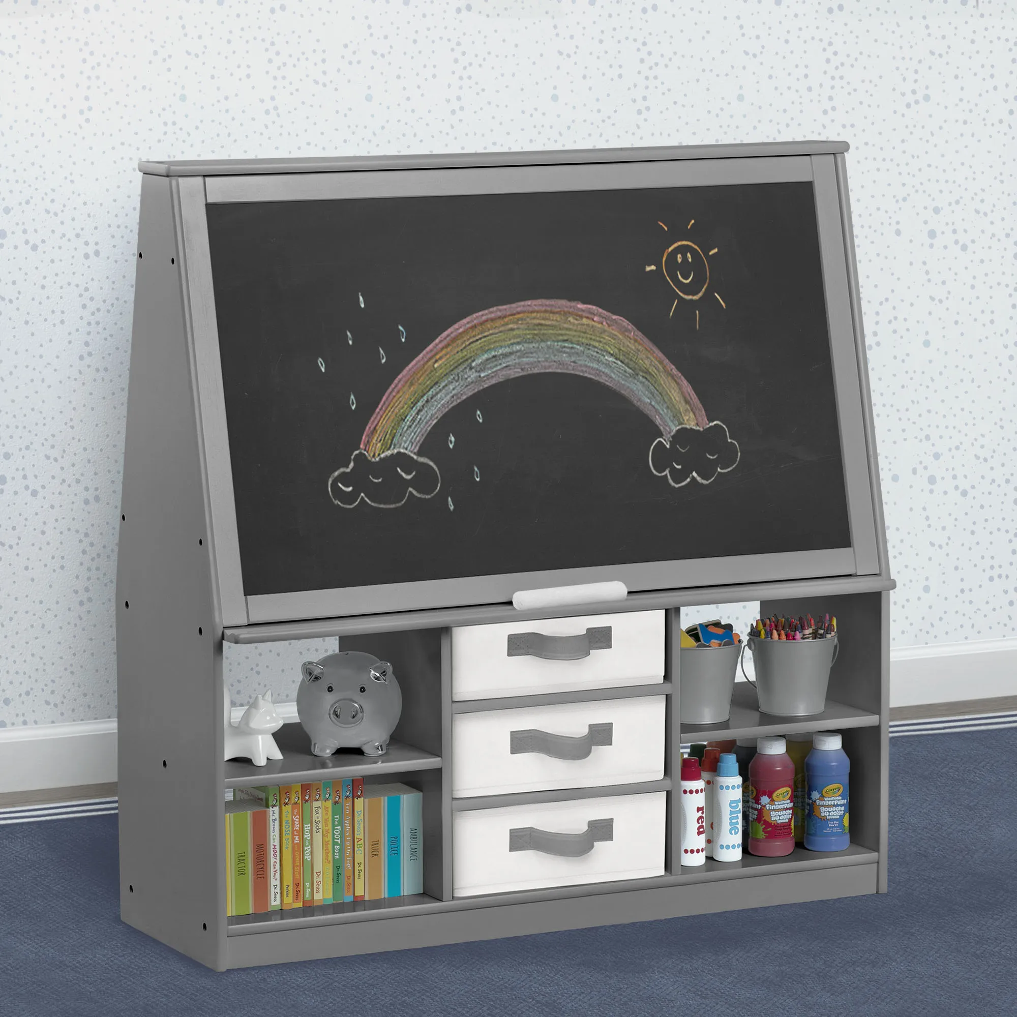 At-Home Artist Center  Deluxe Double-Sided Easel & Storage Unit Babykids_Delta Children_Toy Storage & Bookshelves