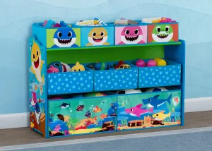 Baby Shark Deluxe 9 Bin Design and Store Toy Organizer Babykids_Delta Children_Toy Storage & Bookshelves