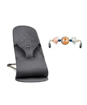 BabyBjrn Baby Bouncer and Toy Bar - Anthracite