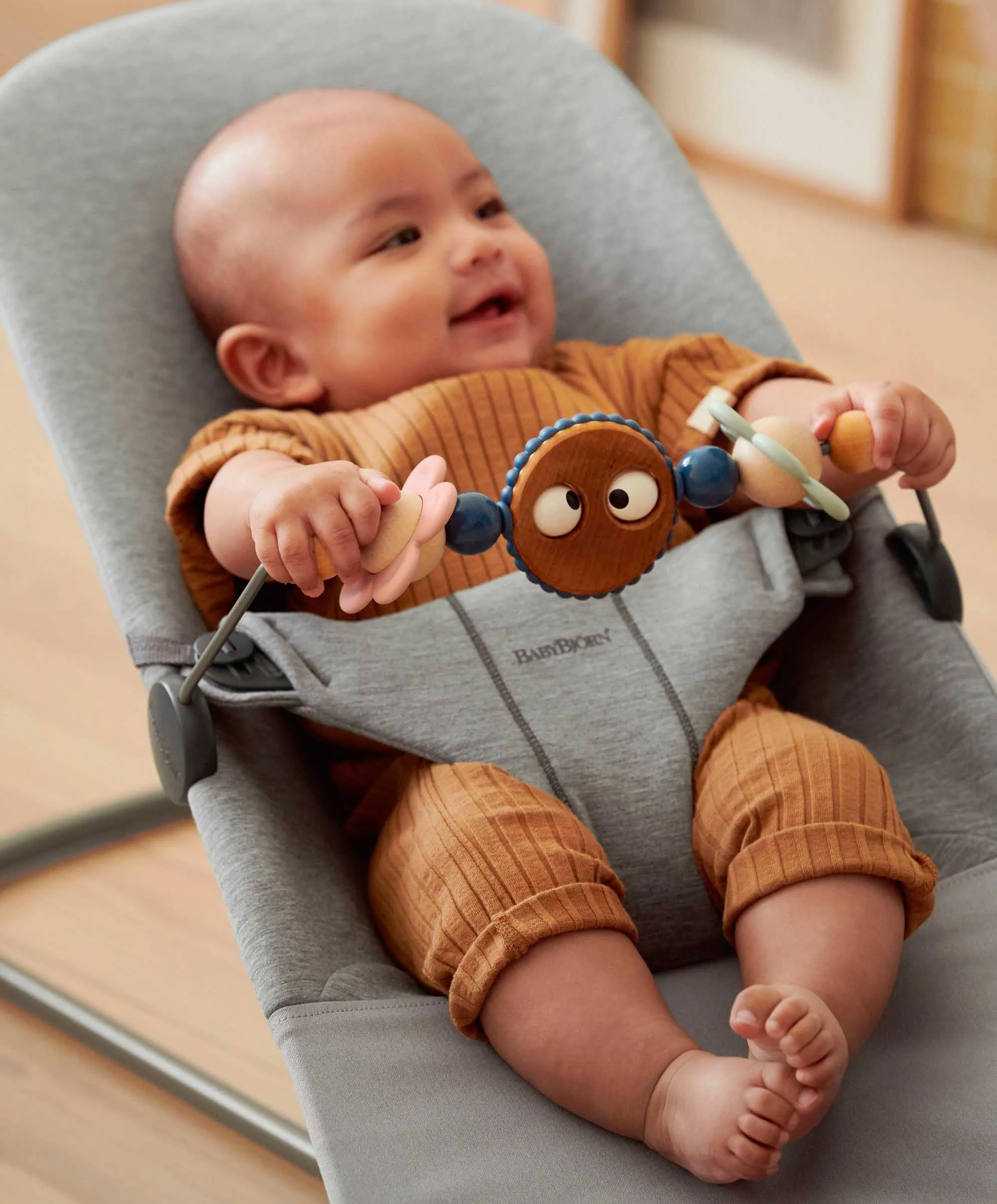 BabyBjrn Baby Bouncer and Toy Bar - Anthracite