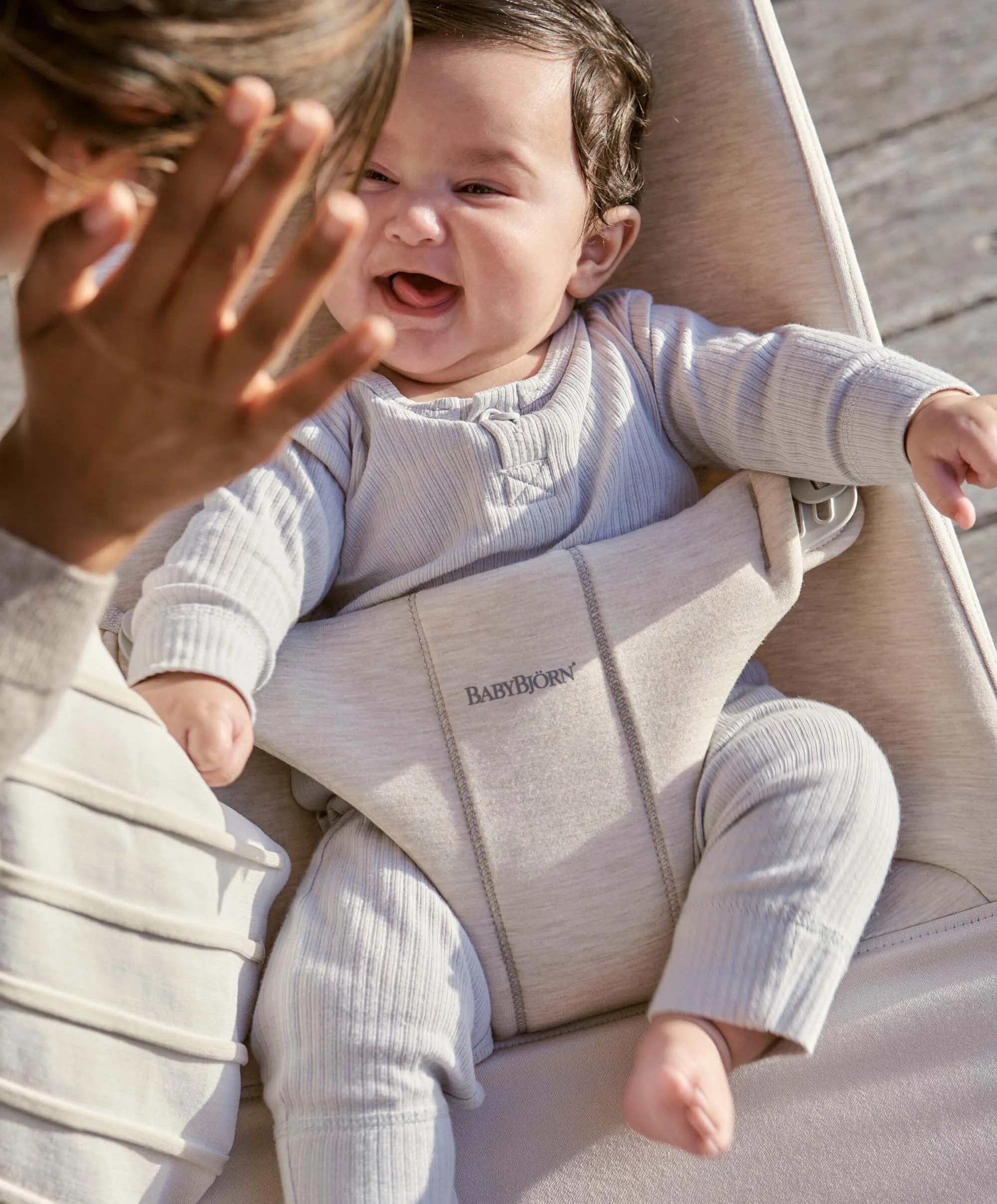 BabyBjrn Baby Bouncer Bliss - Light Beige