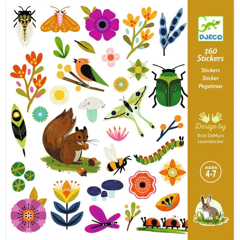 Babykids_Djeco_Toys 160 Stickers - assorted