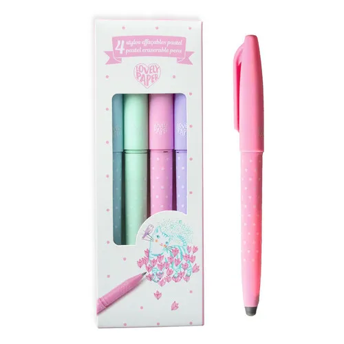 Babykids_Djeco_Toys 4 Pastel Erasable Pens