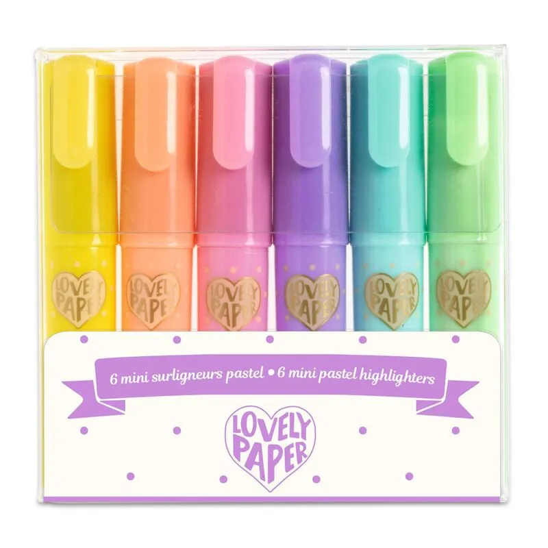 Babykids_Djeco_Toys 6 Mini Pastel Highlighters