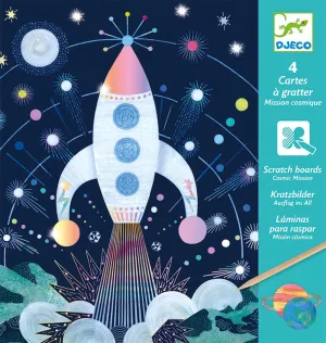 Babykids_Djeco_Toys Cosmic Mission Scratch Cards