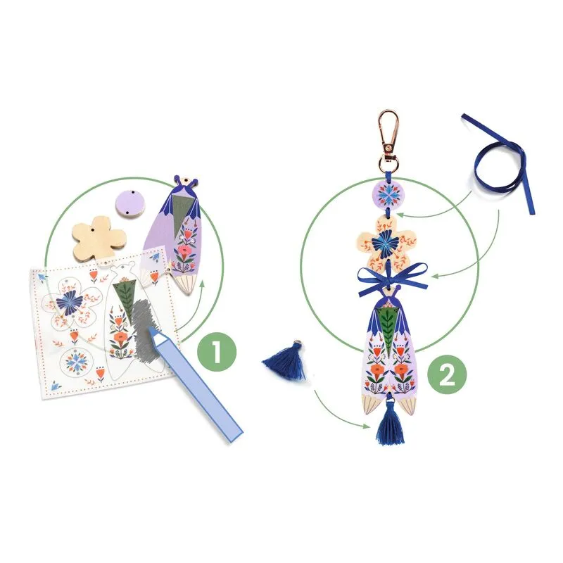 Babykids_Djeco_Toys Do It Yourself Butterfly Bag Charms